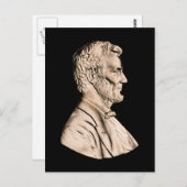 Präsident Abraham Lincoln Postkarte (Vorne/Hinten)
