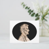 Präsident Abraham Lincoln Postkarte (Stehend Vorderseite)