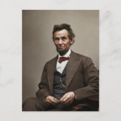 Präsident Abraham Lincoln Postkarte (Vorderseite)