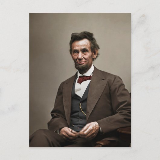 Präsident Abraham Lincoln Postkarte (Vorderseite)