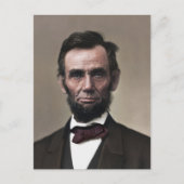 Präsident Abraham Lincoln Postkarte (Vorderseite)