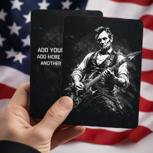 Präsident Abraham Lincoln spielt Gitarre Einladung