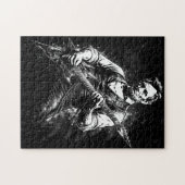 Präsident Abraham Lincoln spielt Gitarre Puzzle (Horizontal)
