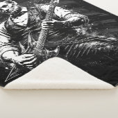 Präsident Abraham Lincoln spielt Gitarre Sherpadecke (3/4)