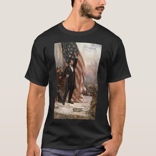 Präsident Abraham Lincoln und die amerikanische Fl T-Shirt (Vorderseite)