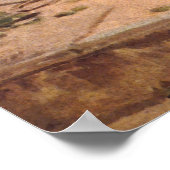 Präsident Abraham Lincoln unter amerikanischer Fla Poster (Ecke)