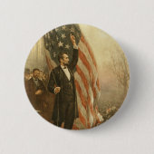 Präsident Abraham Lincoln unter der amerikanischen Button (Vorderseite)
