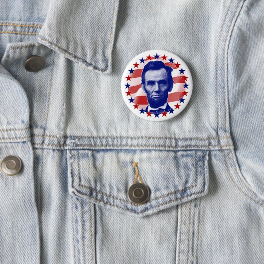 Präsident Abraham Lincoln US Flagge Button (Beispiel)