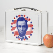 Präsident Abraham Lincoln US Flagge Metall Brotdose (Beispiel)