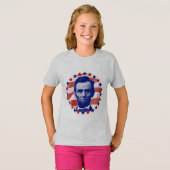 Präsident Abraham Lincoln US Flagge T-Shirt (Vorne ganz)