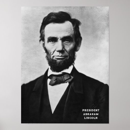 Präsident Abraham Lincoln USA Poster (Vorne)