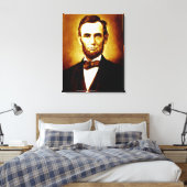 Präsident Abraham Lincoln Vintag Portrait Leinwanddruck (Insitu (Schlafzimmer))