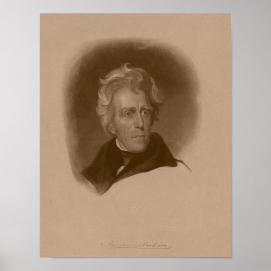 Präsident Andrew Jackson — Amerikanische Geschicht Poster (Vorne)