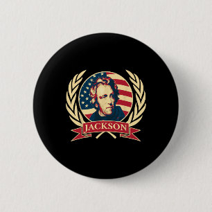 Präsident Andrew Jackson Amerikanischer Konservati Button