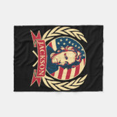 Präsident Andrew Jackson Amerikanischer Konservati Fleecedecke (Vorderseite (Horizontal))