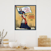 Präsident Andrew Johnson 1868 Wiederwahl-Poster Poster (Küche)