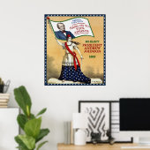 Präsident Andrew Johnson 1868 Wiederwahl-Poster Poster (Heimbüro)