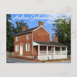 Präsident Andrew Johnsons Zuhause - Greeneville, T Postkarte