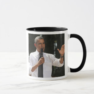 Präsident Barack beantwortet Fragen über Tasse