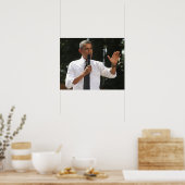 Präsident Barack beantwortet Fragen zu Poster (Küche)