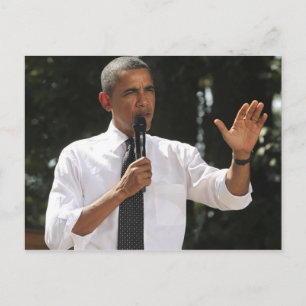 Präsident Barack beantwortet Fragen zu Postkarte