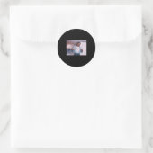 Präsident Barack Hussein Obama Runder Aufkleber (Tasche)