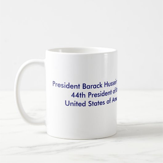 Präsident Barack Obama2, Präsident Barack Husse… Kaffeetasse (Links)