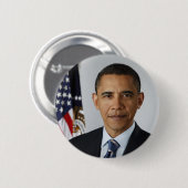 Präsident Barack Obama 1. Term Offiziell Portrait Button (Vorne & Hinten)