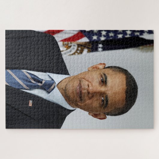 Präsident Barack Obama 1. Term Offiziell Portrait Puzzle (Horizontal)