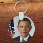 Präsident Barack Obama 1. Term Offiziell Portrait Schlüsselanhänger (Vorderseite)