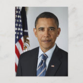 Präsident Barack Obama 1. Term Offizielles Portrai Postkarte (Vorderseite)