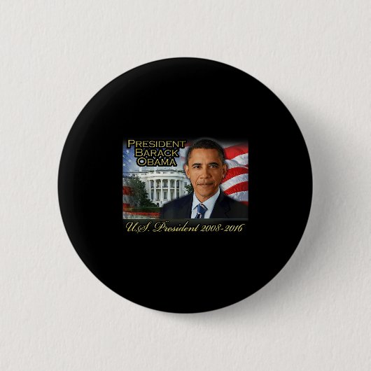 Präsident Barack Obama 2008-2016 US-Präsident Button (Vorderseite)