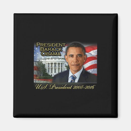 Präsident Barack Obama 2008-2016 US-Präsident Magnet (Vorne)