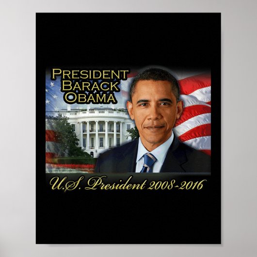 Präsident Barack Obama 2008-2016 US-Präsident Poster (Vorne)