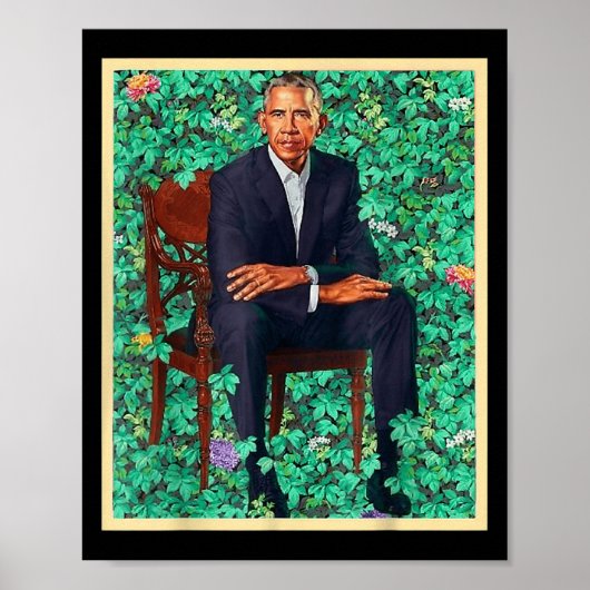 Präsident Barack Obama 2028 Portrait Patriotic Dem Poster (Vorne)