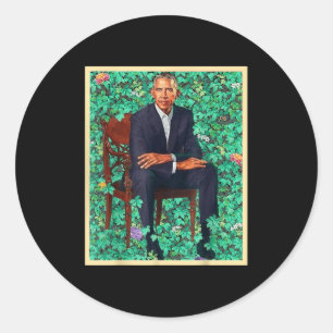 Präsident Barack Obama 2028 Portrait Patriotic Dem Runder Aufkleber
