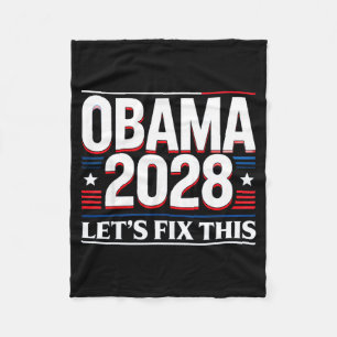 Präsident Barack Obama 2028 Rtrait Patriotischer D Fleecedecke