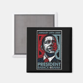 Präsident Barack Obama 20. Januar 2009 Magnet (Vorderseite/Rückseite)