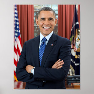 Präsident Barack Obama 2. Amtszeit Offizielles Fot Poster
