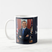 Präsident Barack Obama 2. Amtszeit Offizielles Por Kaffeetasse (Links)