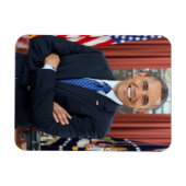 Präsident Barack Obama 2. Amtszeit Offizielles Por Magnet (Horizontal)