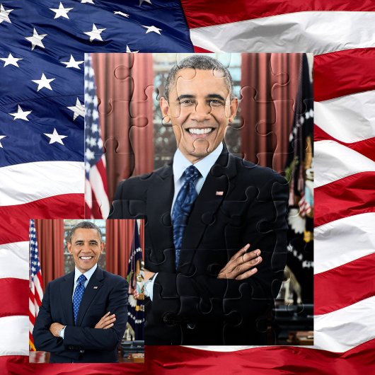 Präsident Barack Obama 2. Term Portrait 11 x 14 Puzzle