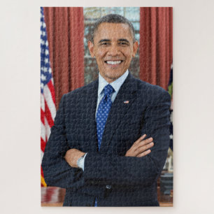 Präsident Barack Obama 2. Term Portrait 20 x 30 Puzzle