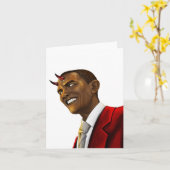 Präsident Barack Obama als Teufelskreis Karte (Gelbe Blume)