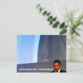 Präsident Barack Obama - Anpassbar Postkarte (Stehend Vorderseite)