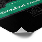 Präsident Barack Obama Ave. Poster (Ecke)