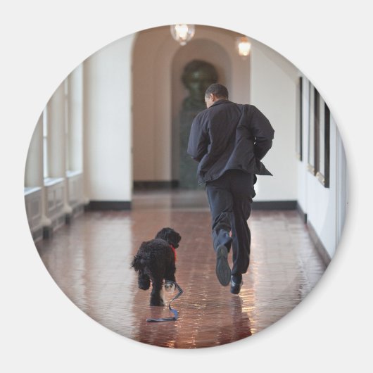 Präsident Barack Obama & Bo Magnet (Vorne)