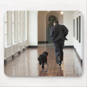 Präsident Barack Obama & Bo Mousepad
