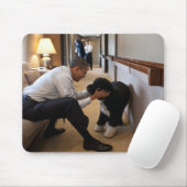 Präsident Barack Obama & Bo Mousepad (Mit Mouse)