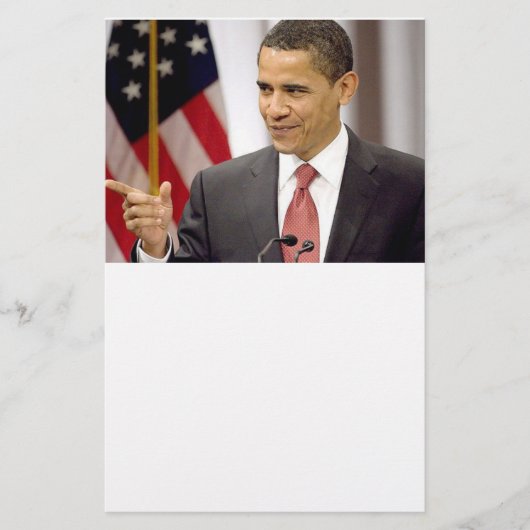 Präsident Barack Obama Briefpapier (Vorderseite)